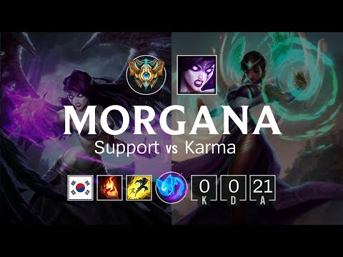 Morgana Support vs Karma - KR Challenger Patch 8.10