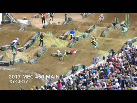 Justin Bogle Crash  - 2017 Monster Energy Cup