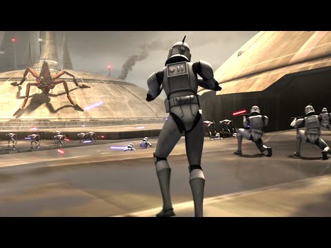 The Battle of Kamino, Ground War [4K HDR] - Star Wars: The Clone Wars