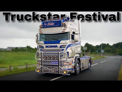 Truckstar Festival Assen 2025 Part 2 Truckshow with Scania & more open pipes sound ,custom Showrucks