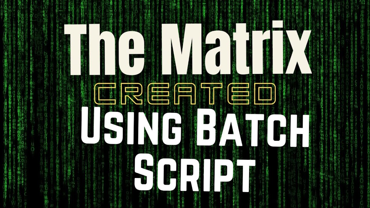 Magic of a batch script!!😱😱😱 | Create Matrix Raining Code easily | Powershell script