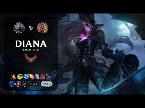 Diana Mid vs Qiyana - EUW Grandmaster Patch 14.5