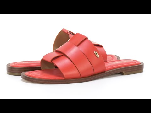 Women's MICHAEL Michael Kors Ryland Flat Slide | Zappos.com