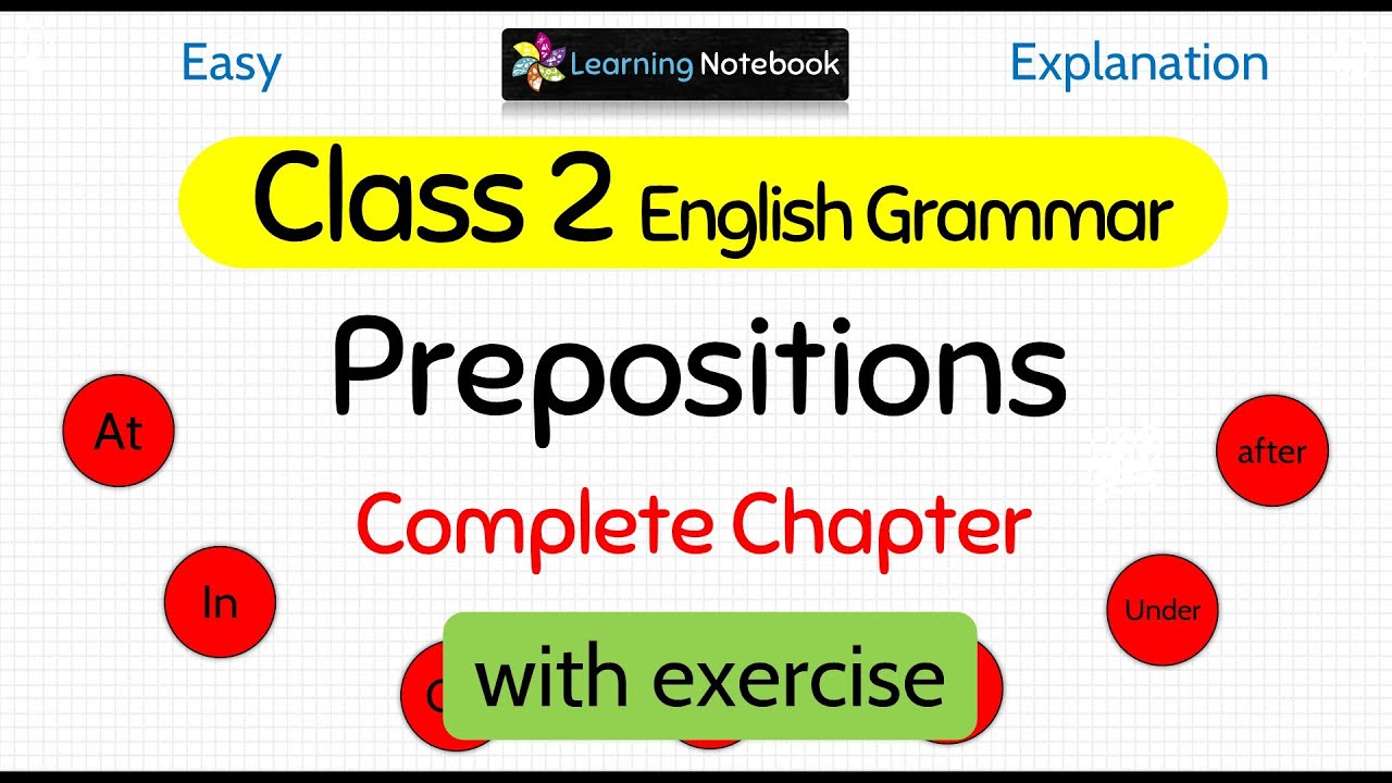 Class 2 Preposition । Class 2 English grammar Prepositions
