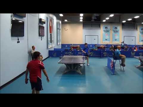 Westchester Table Tennis Center July 2018 Open Singles SF #2  - Gal Alguetti vs Jishan Liang