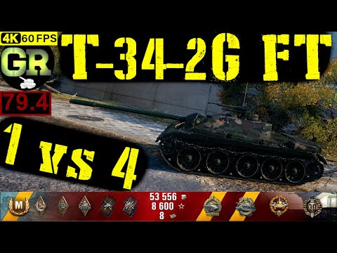 79_World of Tanks T-34-2G FT WoT Replay - 8 Kills 3.6K DMG(Patch 1.4.0)