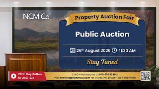 Public Auction (AIA, BB, BIMB, RHB, SMEDBMB, TM) Property Auction Fair - 26th August 2026