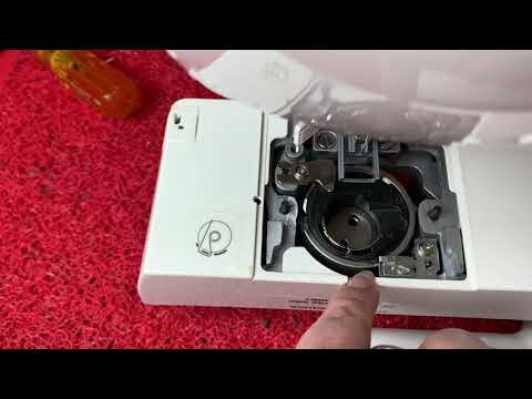 How to properly seat the bobbin case for a drop-in bobbin on most new sewing machines.