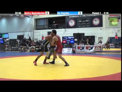 59 KG R16 - Dmitry Ryabchinskiy (NYAC) vs. Ivo Angelov (Bulgaria)