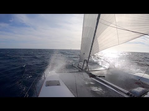 Fastest family catamaran across the Atlantic! 3,000 miles in 11 days – in perfect comfort