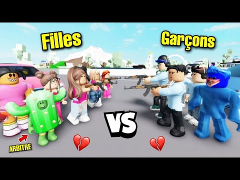 CACTUS AND THE GIRLS VS. BOYS DUEL! BROOKHAVEN - ROBLOX