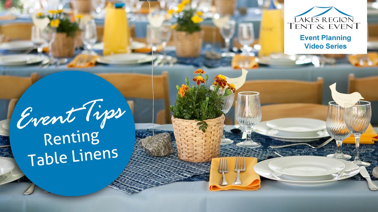 Where to Rent Wedding Table Linens