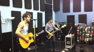 Boys Like Girls - &quot;Stuck in the Middle&quot; first rehearsal