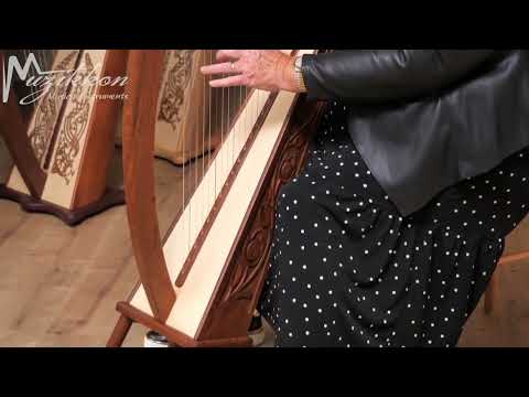 Muzikkon Trinity Harp 27 String Rosewood Played By Ann Tuitte