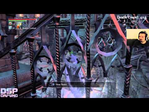 Bloodborne playthrough pt63 - Rom Boss (BROKE THE GAME!)/Unseen Village FREAKSHOW!