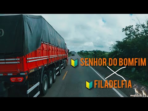 🔰 SENHOR DO BOMFIM - BAHIA 🔰 Viajando de caminhão até FILADELFIA - BA (BR-407) TRECHO ASFALTADO