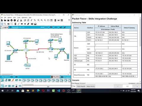 4.5.1.1 Packet Tracer   Skills Integration Challenge