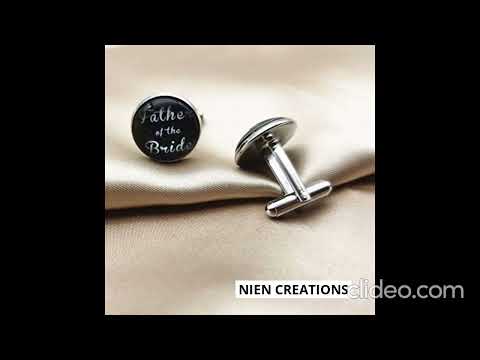 Bitcoin designer cufflinks for men fashion 18k gold plated