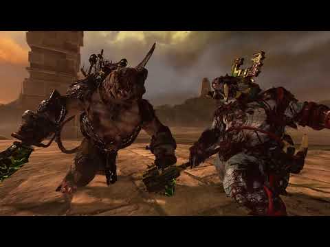 Warlord on Bonebreaker VS Kroxigor Ancient | Total War: Warhammer 2