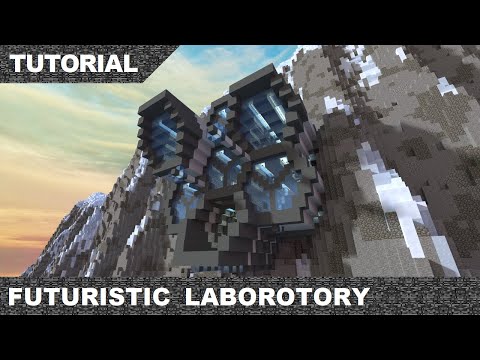 Minecraft Futuristic Laboratory Cliff Base Tutorial & Download part 2