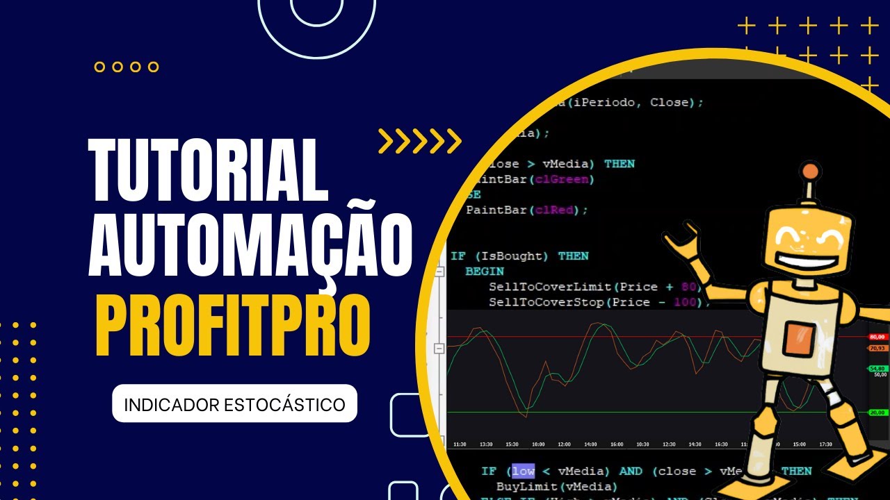 Tutorial automação Profit Pro utilizando o oscilador estocástico