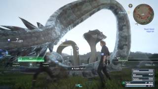 FINAL FANTASY XV - Giant Snakes Boss Fight Gameplay | Timed Quest 5 PS4 Pro