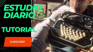 Estudio diario para bandoneón. Tutorial.