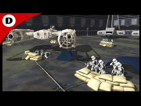 DEATH STAR HANGAR ATTACK ~ Rebel Boarding Party - Men of War: Star Wars Mod
