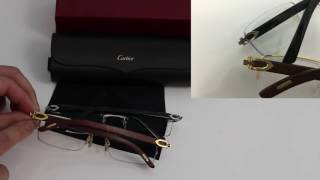 Compare Real and Fake Cartier Eyeglasses, Sunglasses, Glasses