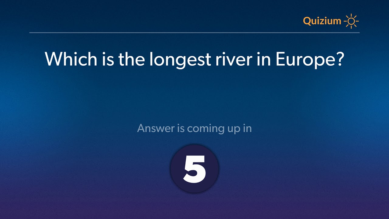 Which is the longest river in Europe?   Europe Quiz