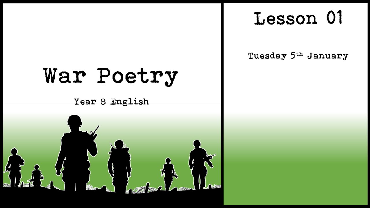 War Poetry Lesson 01