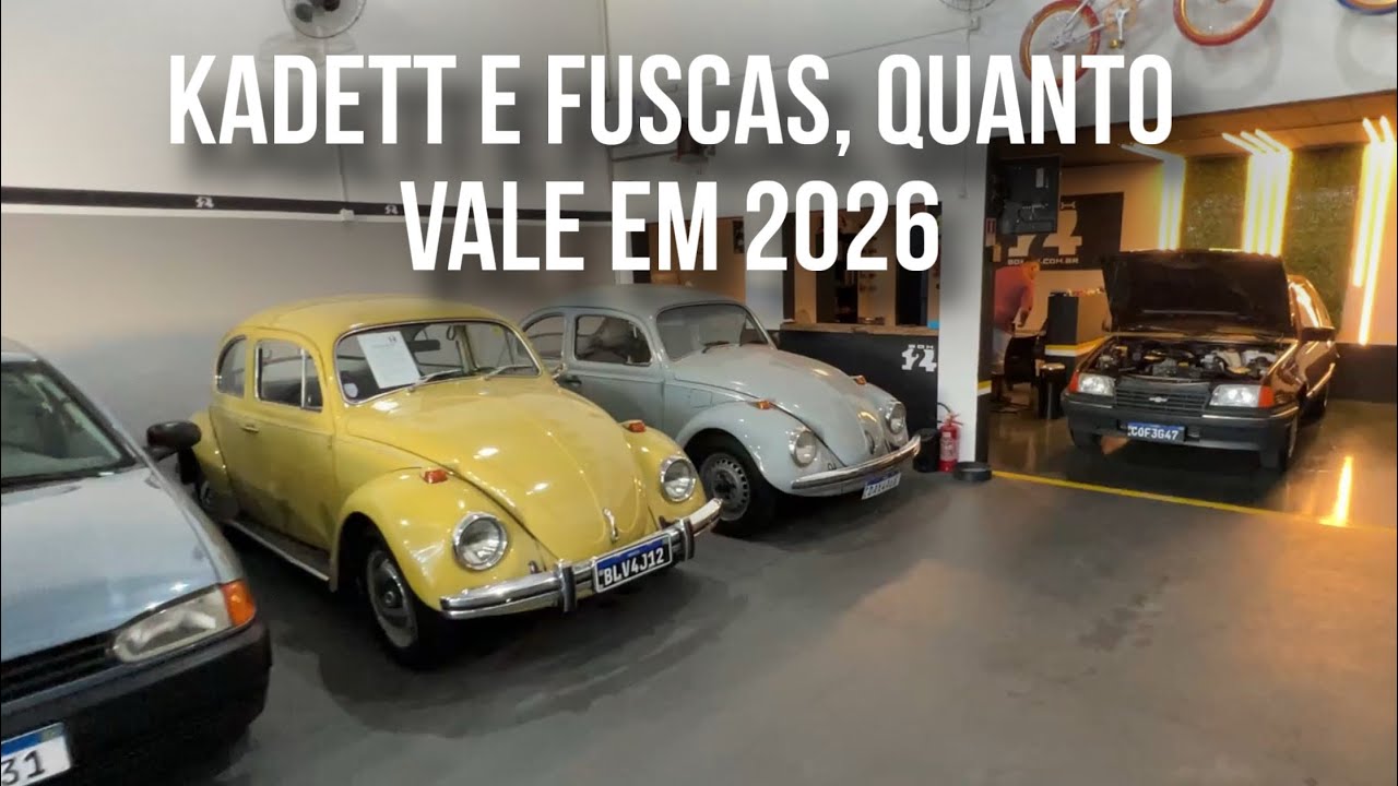 PREÇO DO FUSCA E KADETT, FIQUEI IMPRESSIONADO 