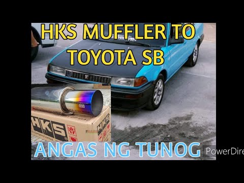 HOW TO INSTALL HKS  MUFFLER 2nd hand TO TOYOTA CORROLLA OLD