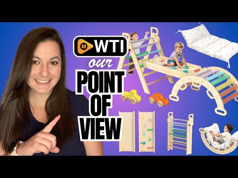 BlueWood Pikler Triangle Set with Cushion - Climbing Toys for Toddlers 9-in-1 - WTI product video review