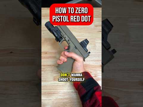 How to Zero a Pistol Red Dot #shorts