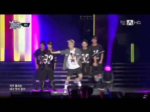 130829 1-4-3 ( I LOVE YOU ) - Henry ft Amber @ M! Countdown 'What's Up LA'