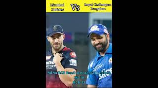 Mumbai Indians Vs Royal Challengers Bangalore | Comparison in hindi #shorts