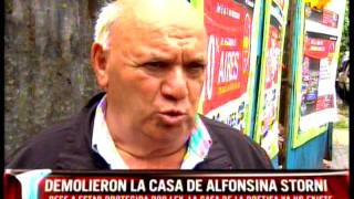 DEMOLICIÓN DE LA CASA DE ALFONSINA STORNI EN TELENOCHE Nota a Gerrardo Gómez Coronado