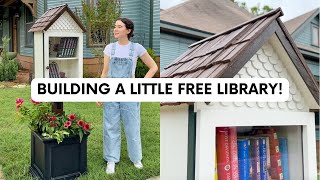 DIY LITTLE FREE LIBRARY WITH PLANS | Renee Renovates