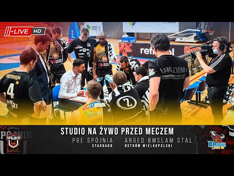 Studio na żywo przed meczem PGE SPÓJNIA Stargard - ARGED BMSLAM Stal