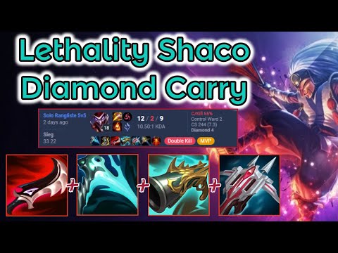 Season 13 Diamond 2 Lethality Shaco Ranked [League of Legends] Full Gameplay - Infernal Shaco