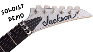 Video thumbnail for Jackson Soloist Pro Series SL2A MAH Unicorn White demo by Steve Rotter