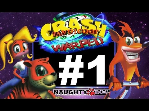 Crash Bandicoot 3 Warped Let's Play Part 1- PlayStation PS1 PSX