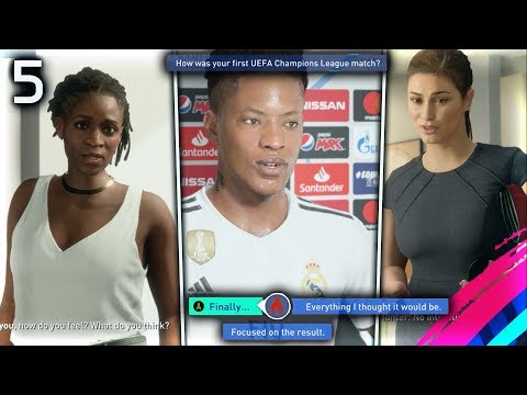 FIFA 19 THE JOURNEY Episode #5 - HUNTER CHAMPIONS LEAGUE DEBUT!  (The Journey Full Movie Series)
