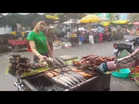 Cambodian Street Food View In Market  - Amazing Foods Selling In Phnom Penh Video