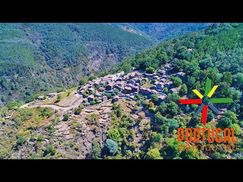 Talasnal 🏘️ the schist village aerial view - Aldeias de Xisto - Lousã - 4K Ultra HD