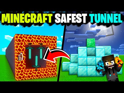 Protecting Diamonds In Minecraft Safest Tunnel Ever!