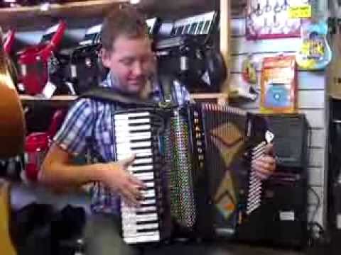 Mark plays a 2nd Hand Brandoni 96 Bass Super Musette Midi Accordion @ Hobgoblin Music Birmingham