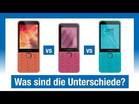Nokia Feature Phones: 215 4G, 225 4G & 235 4G im Vergleich