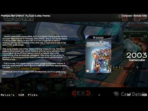 melos's vgm picks 028 - Phantasy Star Online 3 CARD Revolution - Hi, Guys! (Lobby) (2003, Gamecube)